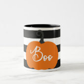 "Boo" Pumpkin Halloween Zweifarbige Tasse (Mittel)