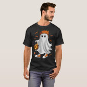 Boo Pumpkin Niedlich Ghost Halloween T-Shirt (Vorne ganz)