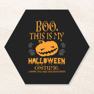 Boo Pumpkin Sarcastic Funny Halloween-Kostüm Untersetzer