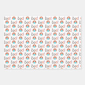 Boo Pumpkin Wrapping Paper Flat Sheet Set 3 Geschenkpapier Set (Vorderseite)