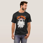 Boo racha Funny Halloween Ghost Drinking Margarita T-Shirt (Vorne ganz)