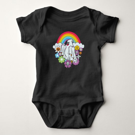 Boo Rainbow Baby Strampler (Vorderseite)