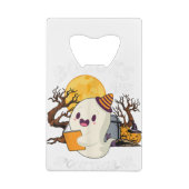 Boo Read Books Library Funny Booooks Ghost Hallowe Geldbeutel Flaschenöffner (Rückseite)