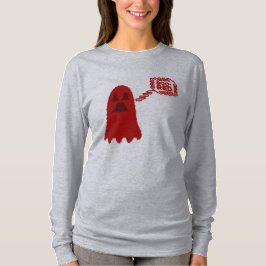 Boo-Red Langarm-T-Shirt T-Shirt