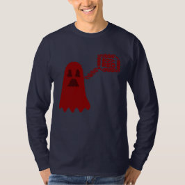 Boo-Red Langarm-T-Shirt T-Shirt
