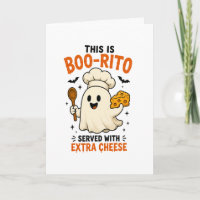 „Boo-Rito mit extra Käse serviert“ Design