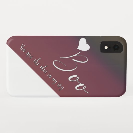 Boo rosa iPhone XR Fall Case-Mate iPhone Hülle (Rückseite (Horizontal))