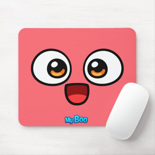 Boo-rote Mausunterlage Mousepad (Mit Mouse)