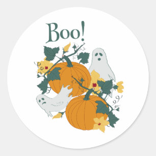 Boo! Runder Aufkleber