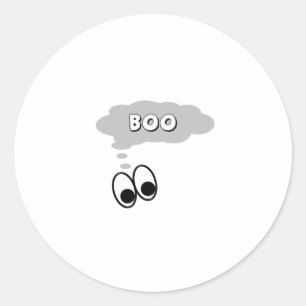 Boo Runder Aufkleber