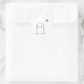 Boo Runder Aufkleber (Tasche)