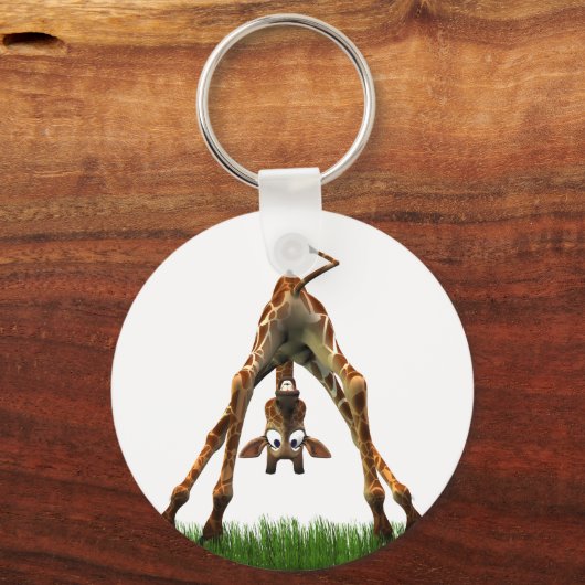 Boo! Sagt Olympia Giraffe. Schlüsselanhänger (Vorderseite)