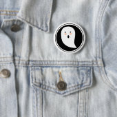 Boo! Schaltfläche Halloween Ghost Pinback Button (Beispiel)