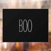Boo Schwarz-weiß leckere, handgeschriebene Hallowe Fensteraufkleber (Blatt 2)