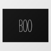 Boo Schwarz-weiß leckere, handgeschriebene Hallowe Fensteraufkleber (Blatt)