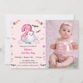 Boo Second Geburtstag Einladung (Vorderseite)