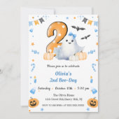 Boo Second Geburtstag Einladung (Vorderseite)