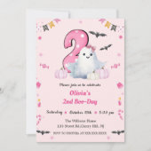 Boo Second Geburtstag Einladung (Vorderseite)