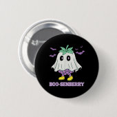 Boo-Senberry Boysenberry Geist Gruselig Lustig Button (Vorne & Hinten)