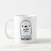 Boo Sheet Funny Halloween Ghost Pun Kaffeetasse (Links)