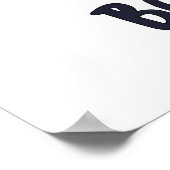 Boo Sheet Funny Halloween Ghost Pun Poster (Ecke)