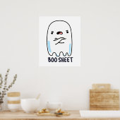 Boo Sheet Funny Halloween Ghost Pun Poster (Küche)