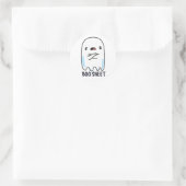 Boo Sheet Funny Halloween Ghost Pun Runder Aufkleber (Tasche)