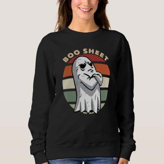 Boo Sheet Ghost Halloween Bootsheet Sweatshirt (Vorderseite)