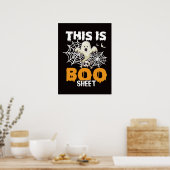 Boo Sheet Halloween Decor Funny Ghost Poster (Küche)