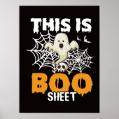 Boo Sheet Halloween Decor Funny Ghost Poster (Vorne)