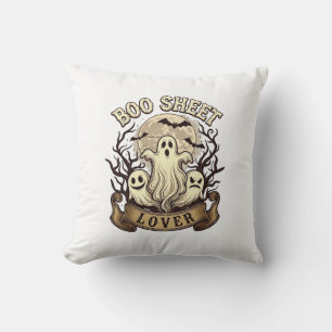 Boo Sheet Liebhaber Halloween Geister Mond Flederm Kissen