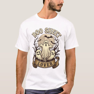 Boo Sheet Liebhaber Halloween Geister Mond Flederm T-Shirt