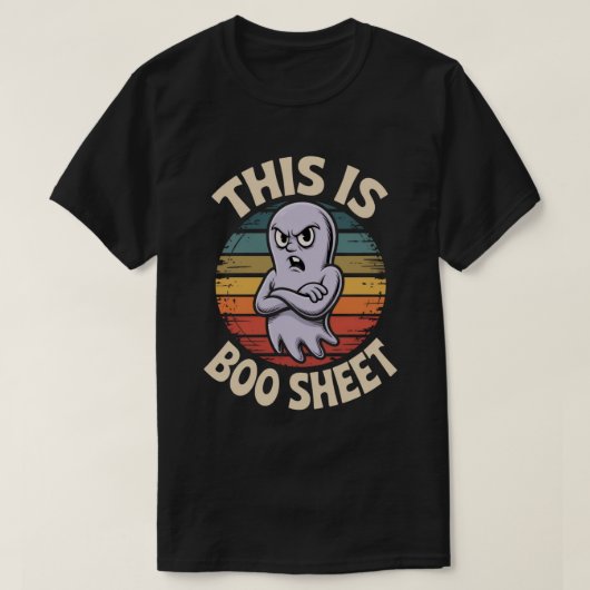 Boo Sheet Retro Style | Funny Halloween Costume T-Shirt (Design vorne)