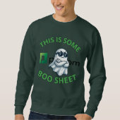 Boo Sheet Sweatshirt PCOM Green (Vorderseite)