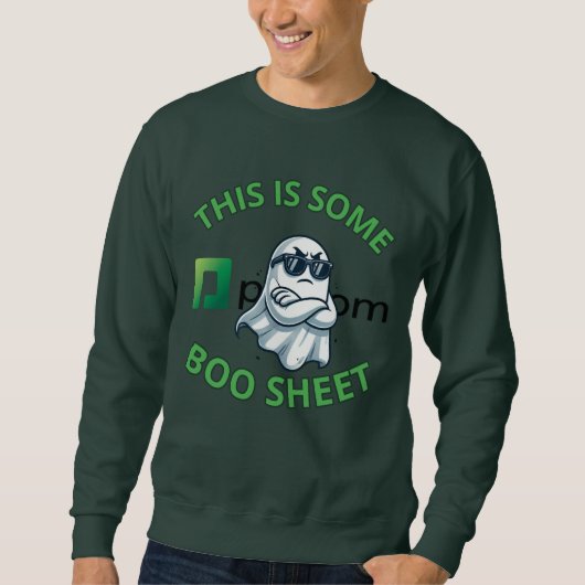 Boo Sheet Sweatshirt PCOM Green (Vorderseite)