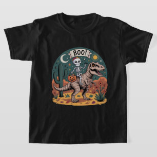 Boo! Skeleton Riding Dinosaur mit Candy T-Shirt