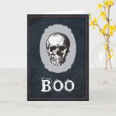 Boo Skull Halloween Karte (Gelbe Blume)