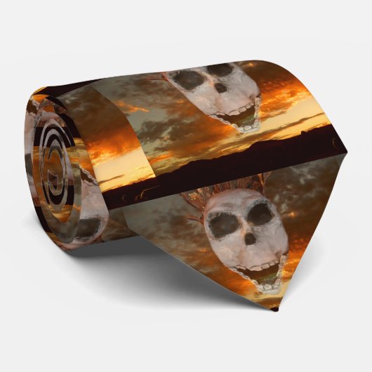 Boo! Skull_ Krawatte (Gerollt)