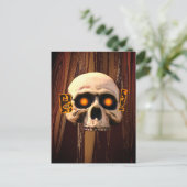 Boo Skull Postkarte (Stehend Vorderseite)