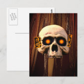 Boo Skull Postkarte (Vorne/Hinten)