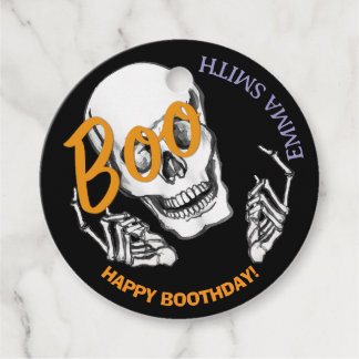 Boo Skull Tag 👓 Geschenkanhänger