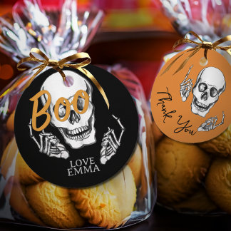 Boo Skull Tag 👓 Geschenkanhänger