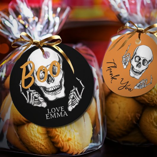 Boo Skull Tag 👓 Geschenkanhänger