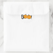 Boo Smiling Pumpkin Halloween Stickers (Tasche)