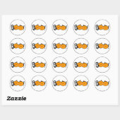 Boo Smiling Pumpkin Halloween Stickers (Blatt)