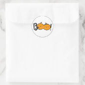 Boo Smiling Pumpkin Halloween Stickers (Tasche)