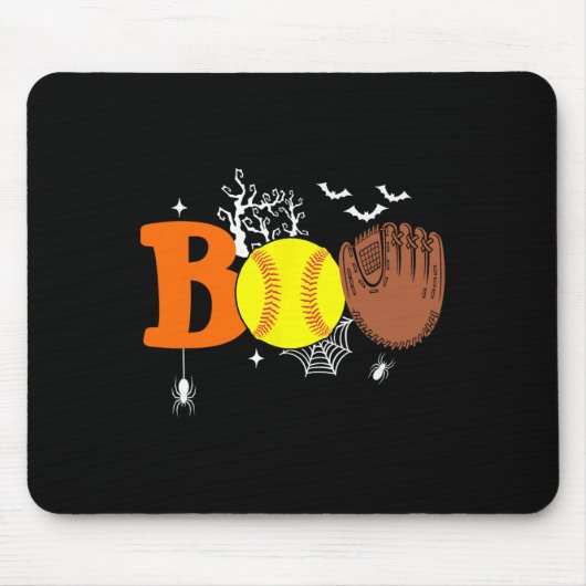 Boo Softll Halloween Gruselig Halloween Softll Spi Mousepad (Vorne)