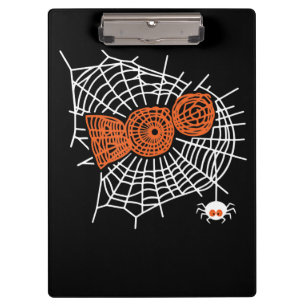 Boo Spider Web Funny Niedlich Spider Web Grafik Klemmbrett