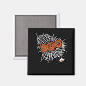 Boo Spider Web Funny Niedlich Spider Web Grafik Magnet (Vorderseite/Rückseite)