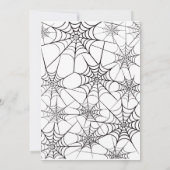 Boo Spider Web Halloween-Party Einladung (Rückseite)